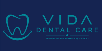 Negativo - Logo Vida Dental Care - Horizontal